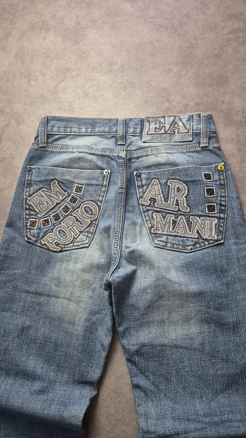 Armani Big Print Jeans (S)