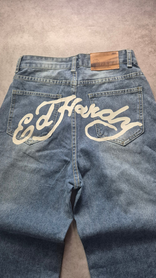Backprint Baggy Jeans (M)