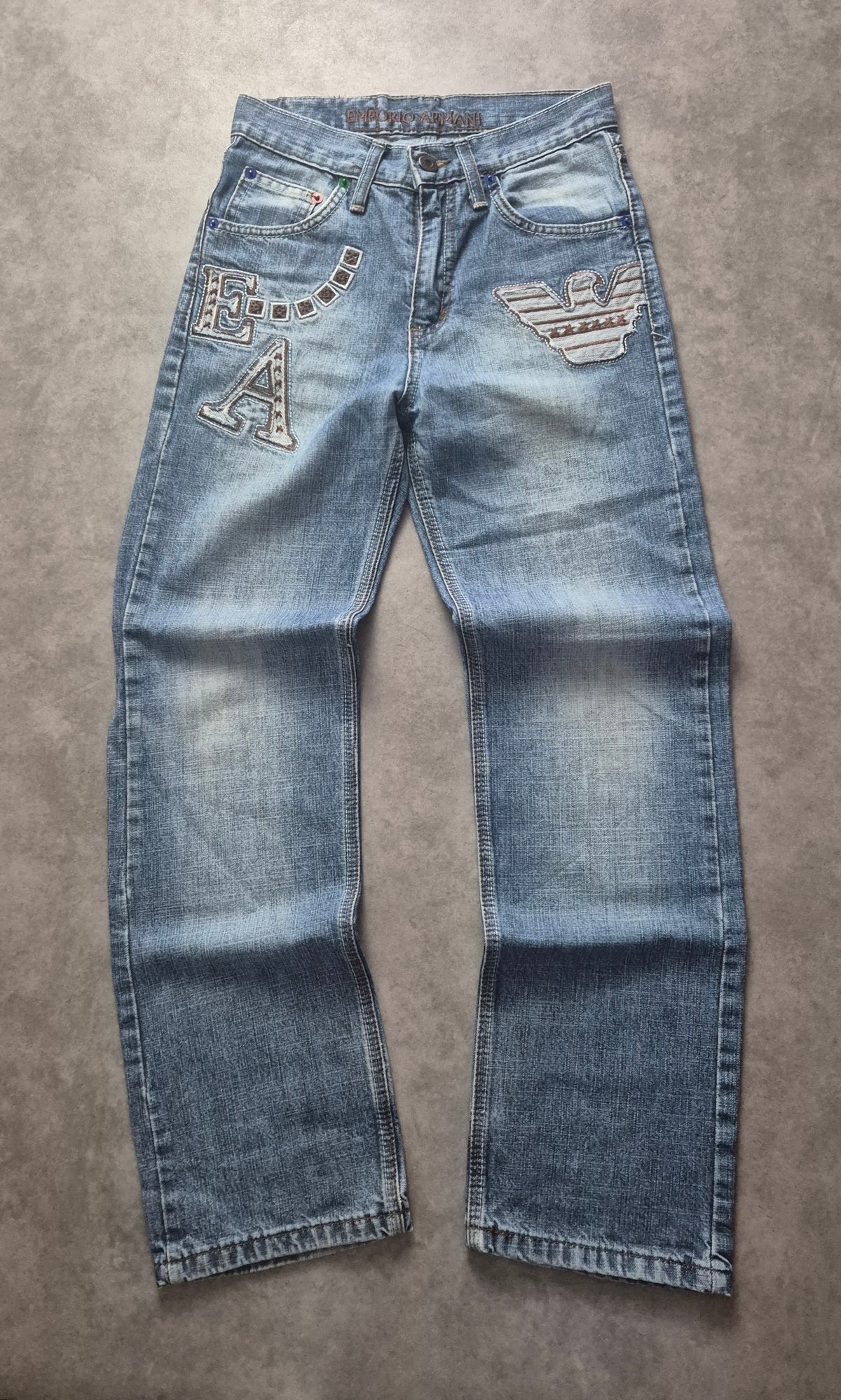 Armani Big Print Jeans (S)