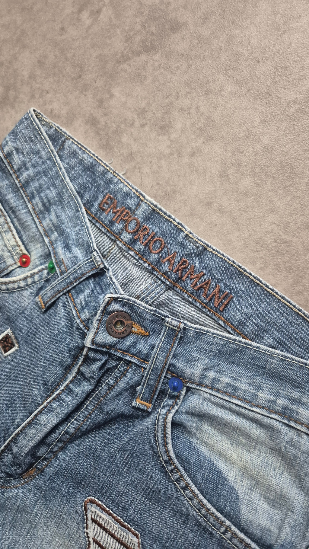 Armani Big Print Jeans (S)