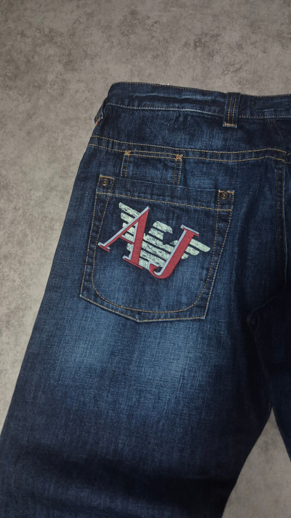 Armani Backprint Jeans