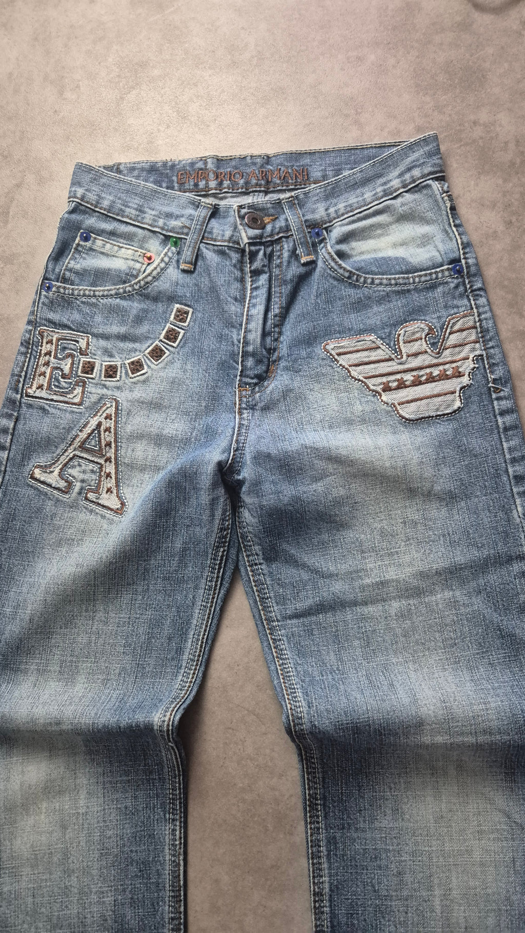 Armani Big Print Jeans (S)